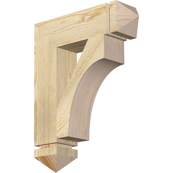 Ekena Millwork Westlake Arts & Crafts Rough Sawn Bracket, Douglas Fir, 4"W x 16"D x 20"H BKT04X16X20WTL03RDF - main